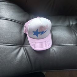 Bape Bapesta Pink Trucker Hat