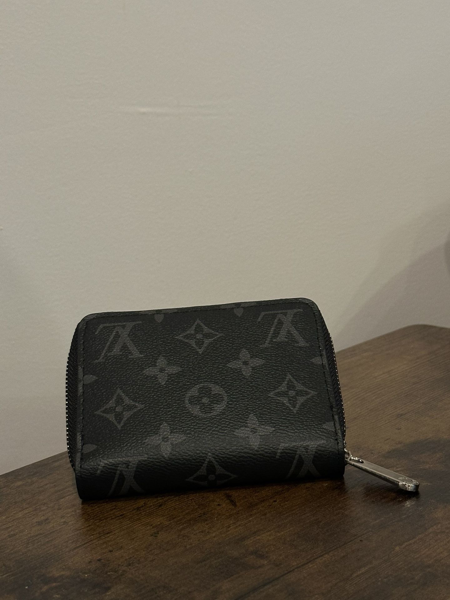LV small black logo wallet