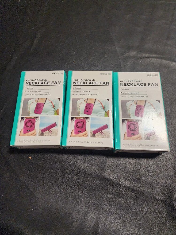 Necklace Fans New 3 For $10