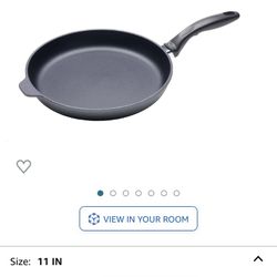 Swiss Diamond 11 Inch Frying Pan - HD Nonstick Diamond Coated Aluminum Skillet - Dishwasher Safe and Oven Safe Fry Pan, Grey