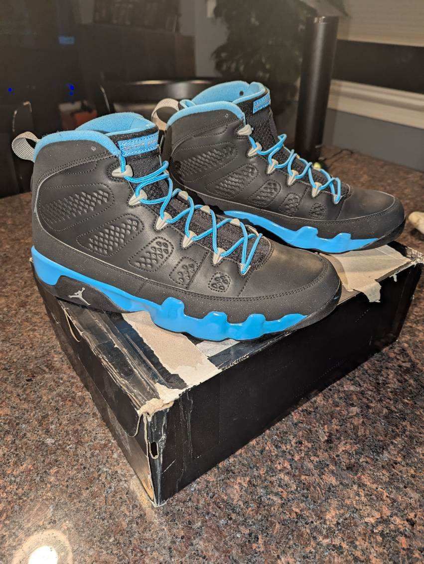 Nike Air Jordan 9 Retro IX Slim Jenkins 2012 - Sz 11.5 - 302370 045, UNC Blue