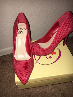 Red pumps