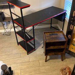 Smaller Sized (kids/teenagers) Desk And Nightstand And Office Chair 