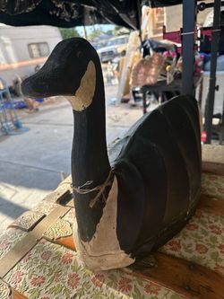 Carved Wood Canada Goose Decoy