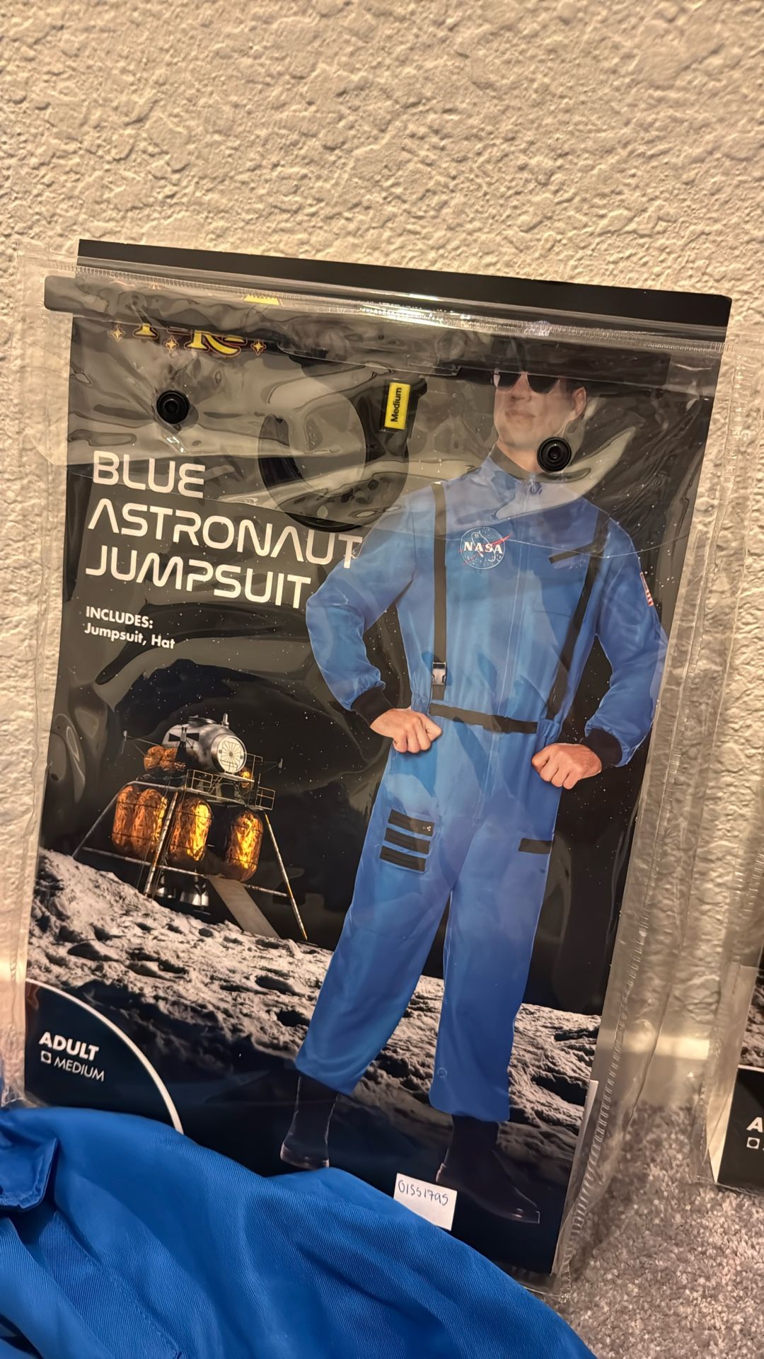 Blue Astronaut Jumpsuit Halloween Costume