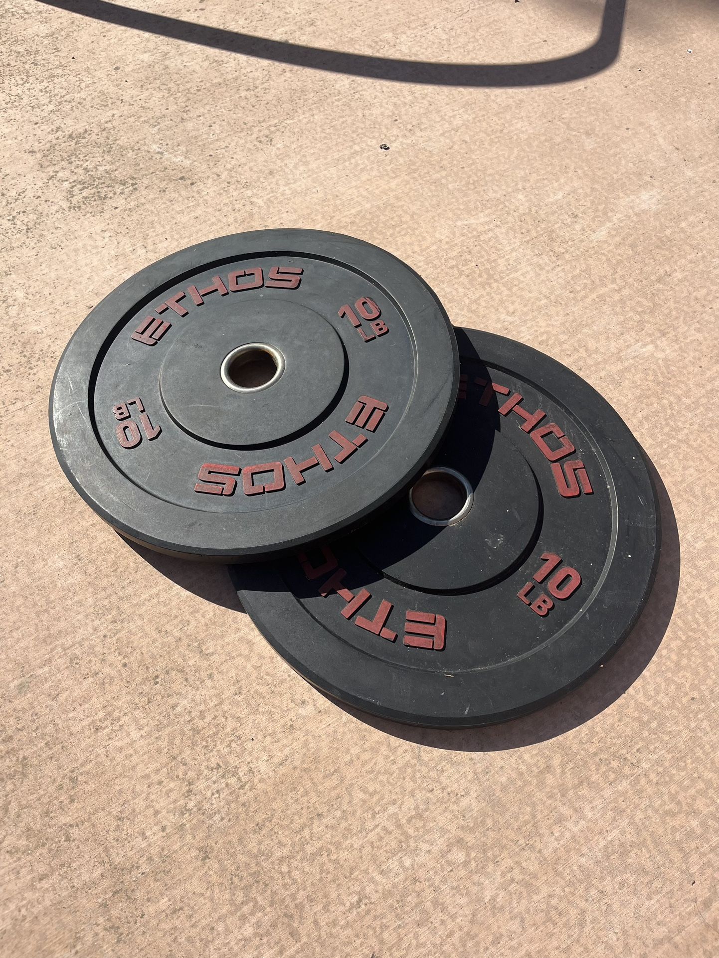 10 lb ETHOS Bumper Plates (Pair) - Perfect for Lightweight Lifting!