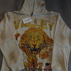 Vale Forever Valley Tiger Print Hoodie Size Small 