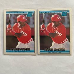 Reggie Sanders 2 Rookies Cards Lot