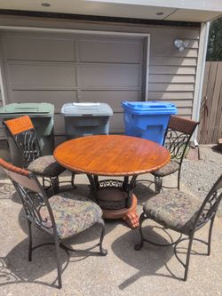 Dining table and chairs