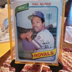 Kansas City Royals Hal Mcrae 1(contact info removed) Topps Baseball Cards 