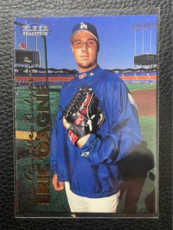 1999 Eric “Game Over” Gagne Fleer Tradition Update #U-42 Rookie Card. Los Angeles Dodgers.