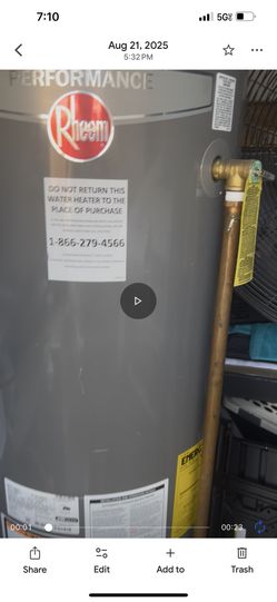 Rheem Water Heater 40 Gal