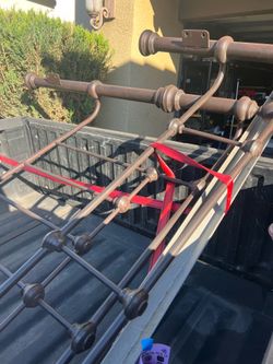Heavy rod iron queen bed