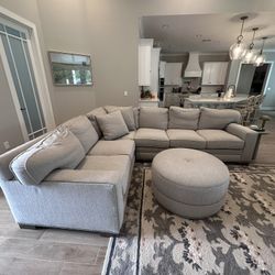 Sectional With Ottoman