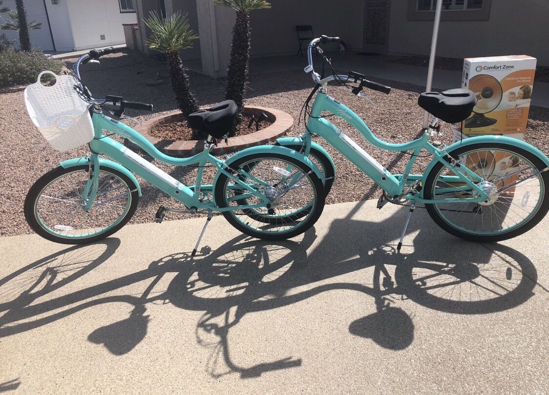 Electric Beach Cruiser Bikes ($400 Each Bike) 