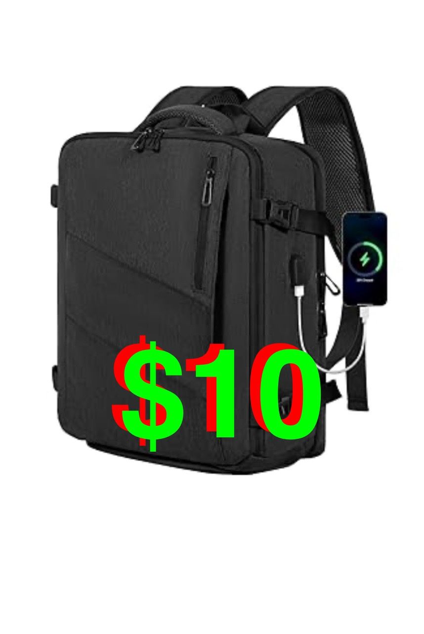 VOESLD - Travel Backpack for Women, Carry on Backpack for Men, 17" Laptop Backpack Flight Approved,...(Dark Grey)