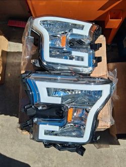 15-17 Ford F-150 LED Headlights Faros Calaveras Micas Luces Lamps