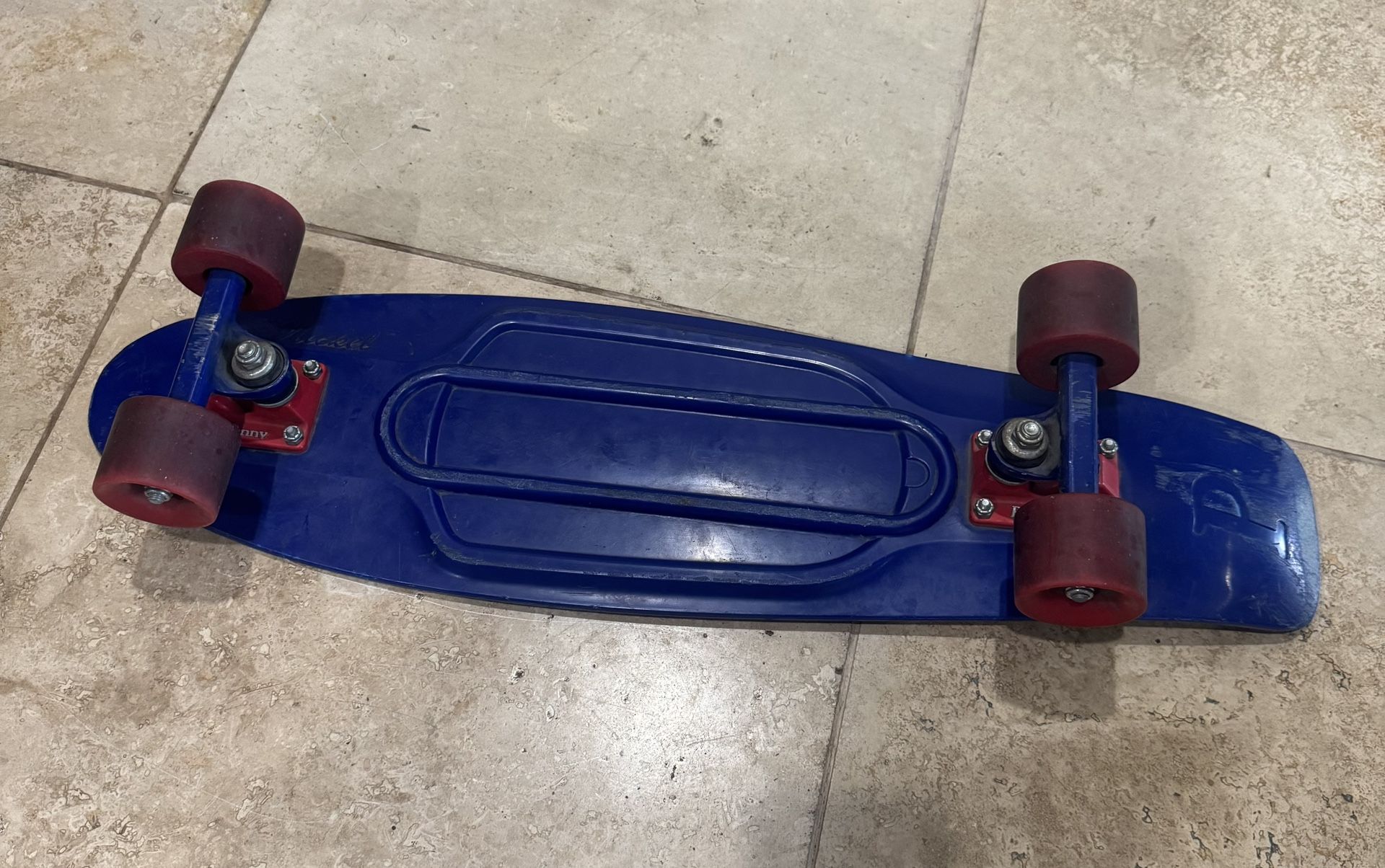 Nickel Board Skate Board Great Condition Red / Blue