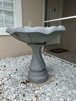 Stone bird bath