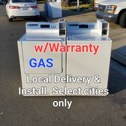 Clean Good Working Maytag Coin Operated Washer And GAS Dryer.  Local Delivery With Warranty 