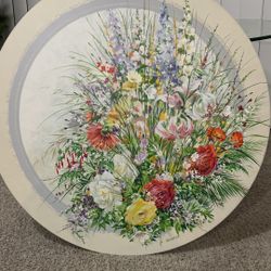 Oil Art Leslie Wainwright ( Garden Tapestry || )