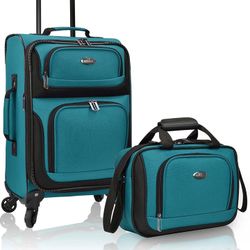 U.S. Traveler Rio Rugged Fabric Expandable Carry-on Luggage Set, Teal, 4 Wheel

Brand new wth tag
