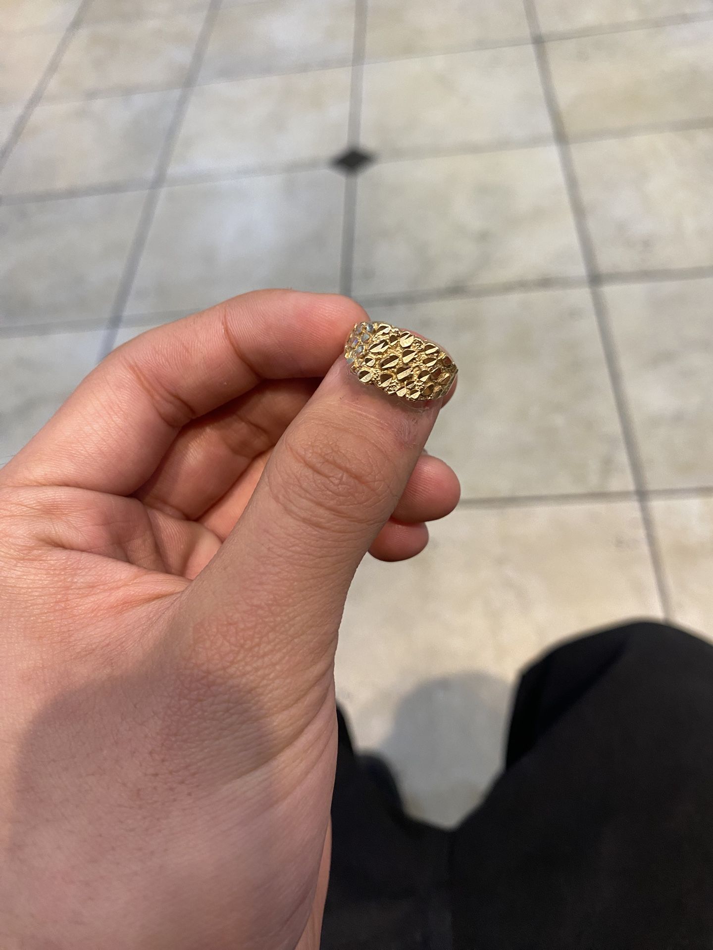 2 Gram Gold Nugget Ring 10k Size 7