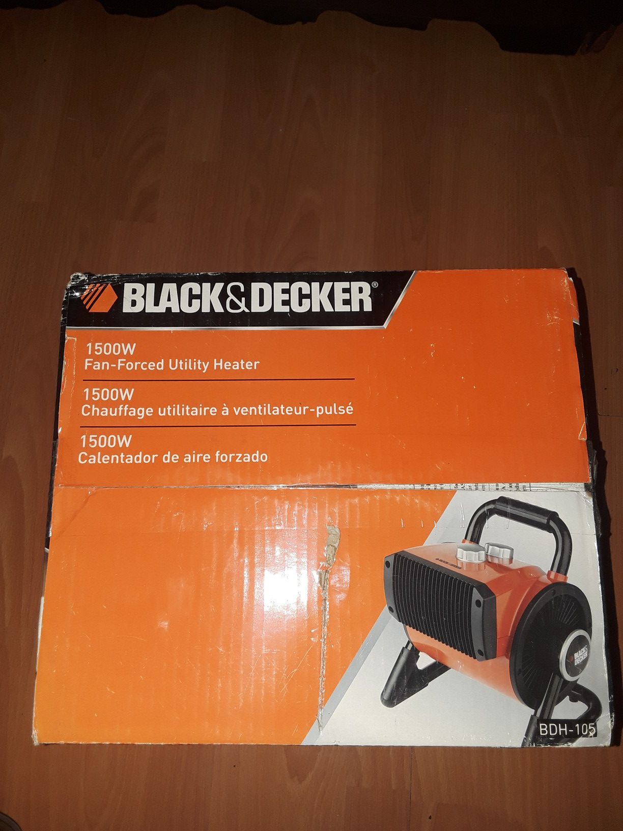 black decker BDH 105 utility blower heater