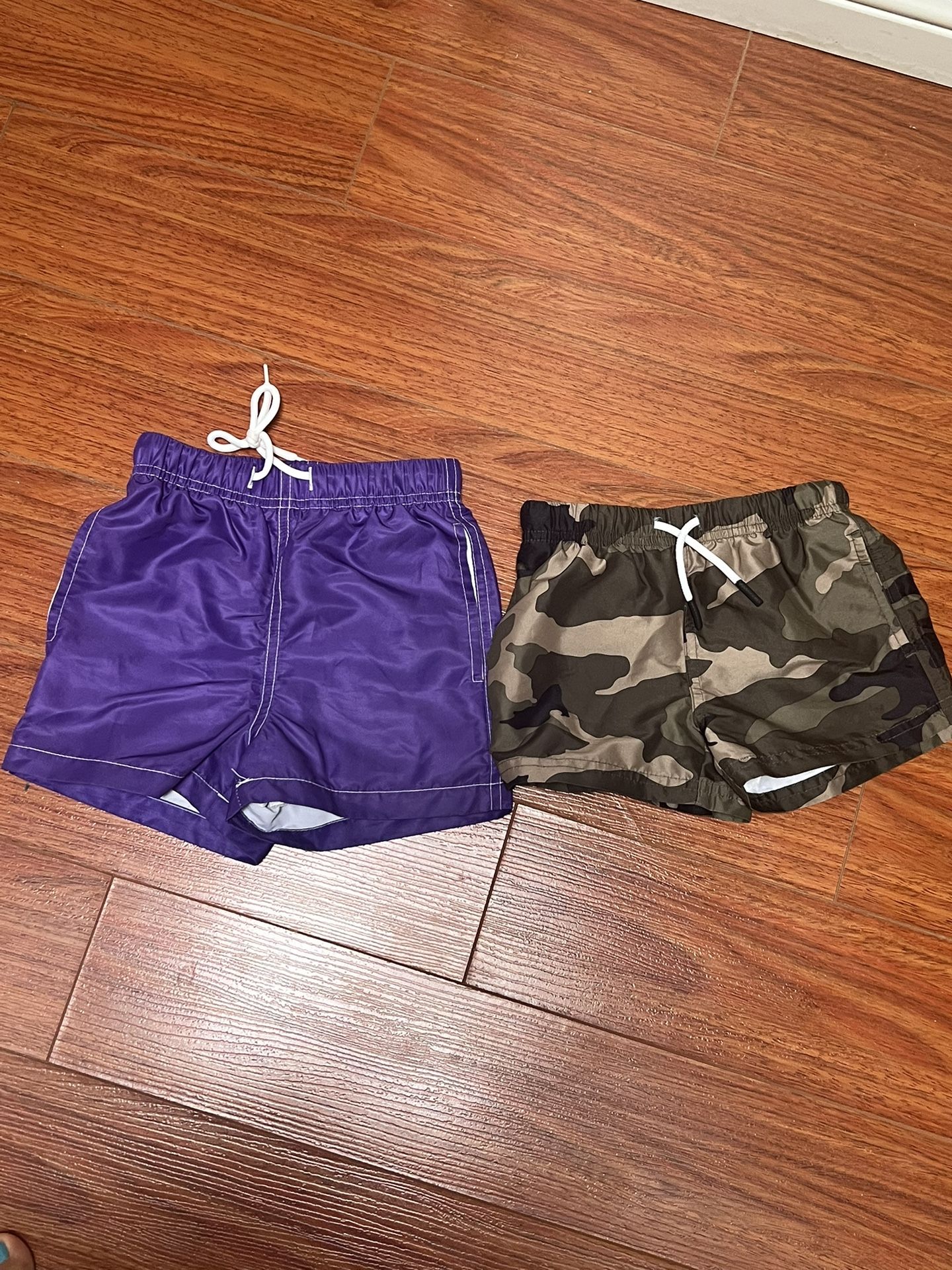 Toddler Boys Swim Trunks 2T Purple Camouflage 