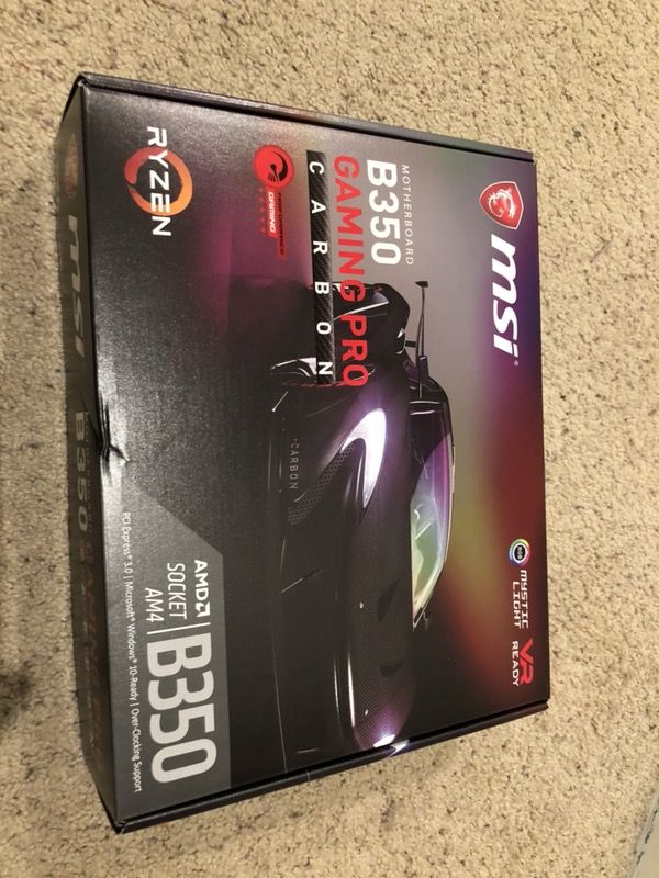 MSi b350 gaming pro carbon