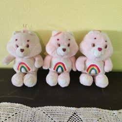 VINTAGE CARE BEARS SET OF 3 - CHEER BEAR
