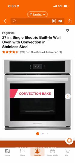 Frigidaire 27in Wall Oven w/ Convection