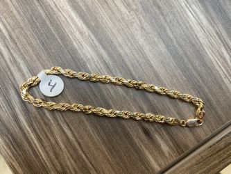 10k gold rope bracelet, 4 grams