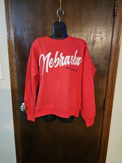 red Nebraska Huskers crewneck sweatshirt
