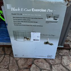 Black e-Coat Exercise Pen (Dogs/cats)