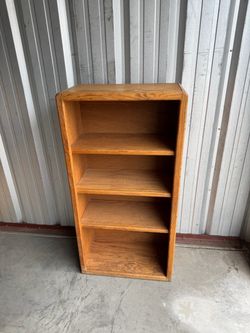 Adjustable Wood Bookshelf – 48” Tall