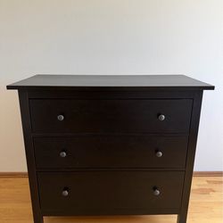 3 Drawer Dresser - Black-Brown (Ikea)