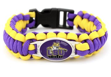 LSU TIGERS Para Cord Bracelet