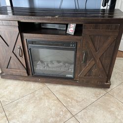 TV Stand with Fireplace (OBO)