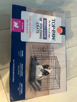 Brand New Top Paw 18” Folding Dog Crate – Still Sealed