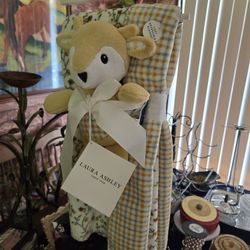 Laura Ashley Toy And Blanket New