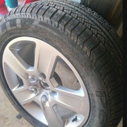Selling One Rim With Tire ...off 2006 Audi A4...5x112mm...215 55 16....like New Pirelli Tire 