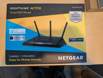 NETGEAR Nighthawk AC1750 Smart WiFi Router R6700 High-Speed - New - Opened Box