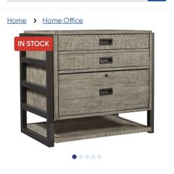 Water Mill Gray File Cabinet
