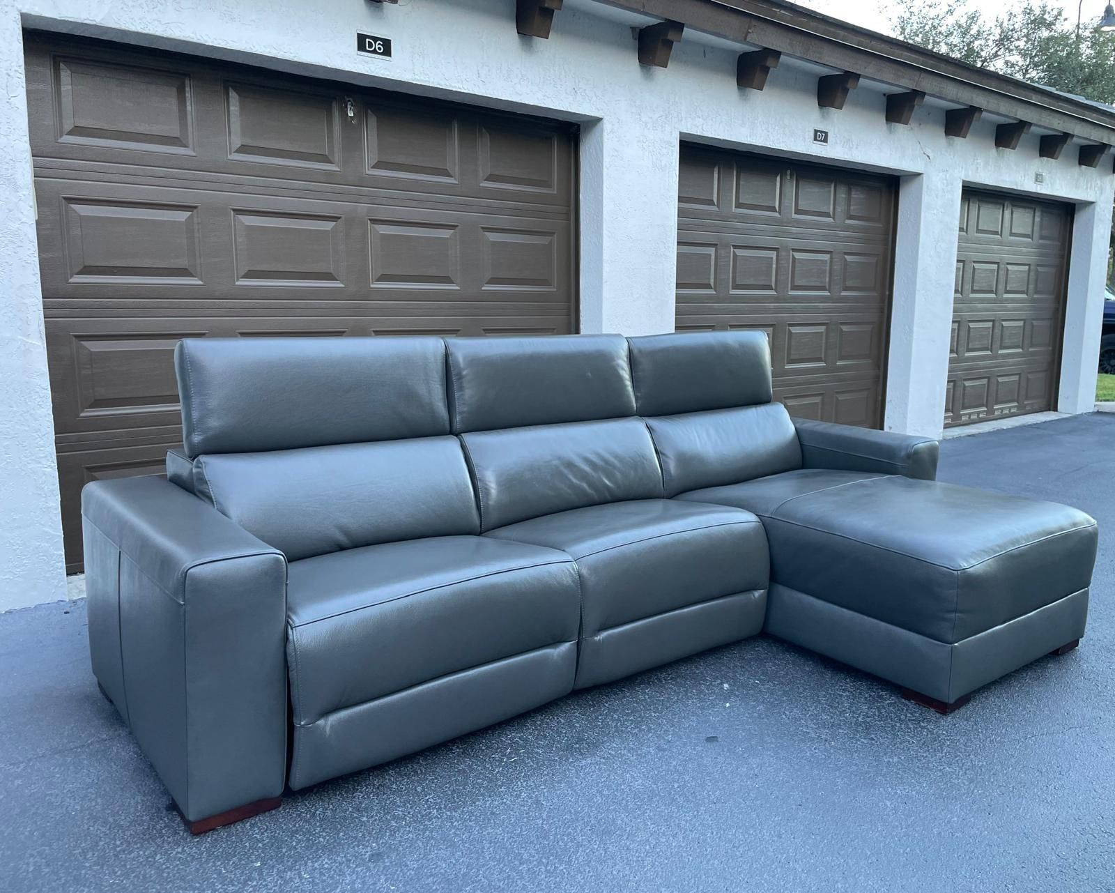 🛋️ Sofa/Couch Sectional - Leather - Recliners - Gray - Delivery Available 🚛