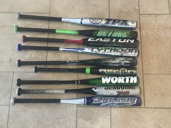 Baseball bats $10 each