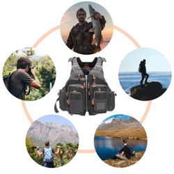 Fly Fishing Vest Fishing Jacket Breathable Polyester Mesh Design Fishing Vest BRAND NEW