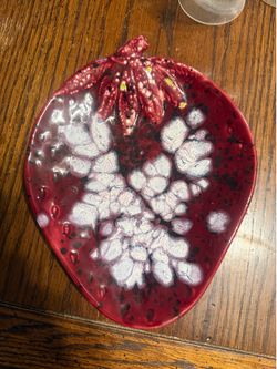 Ceramic Strawberry Plate
