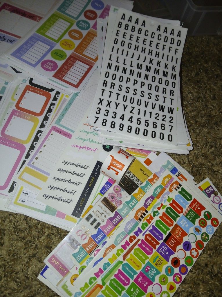 200+ Sheets Of Planner Stickers