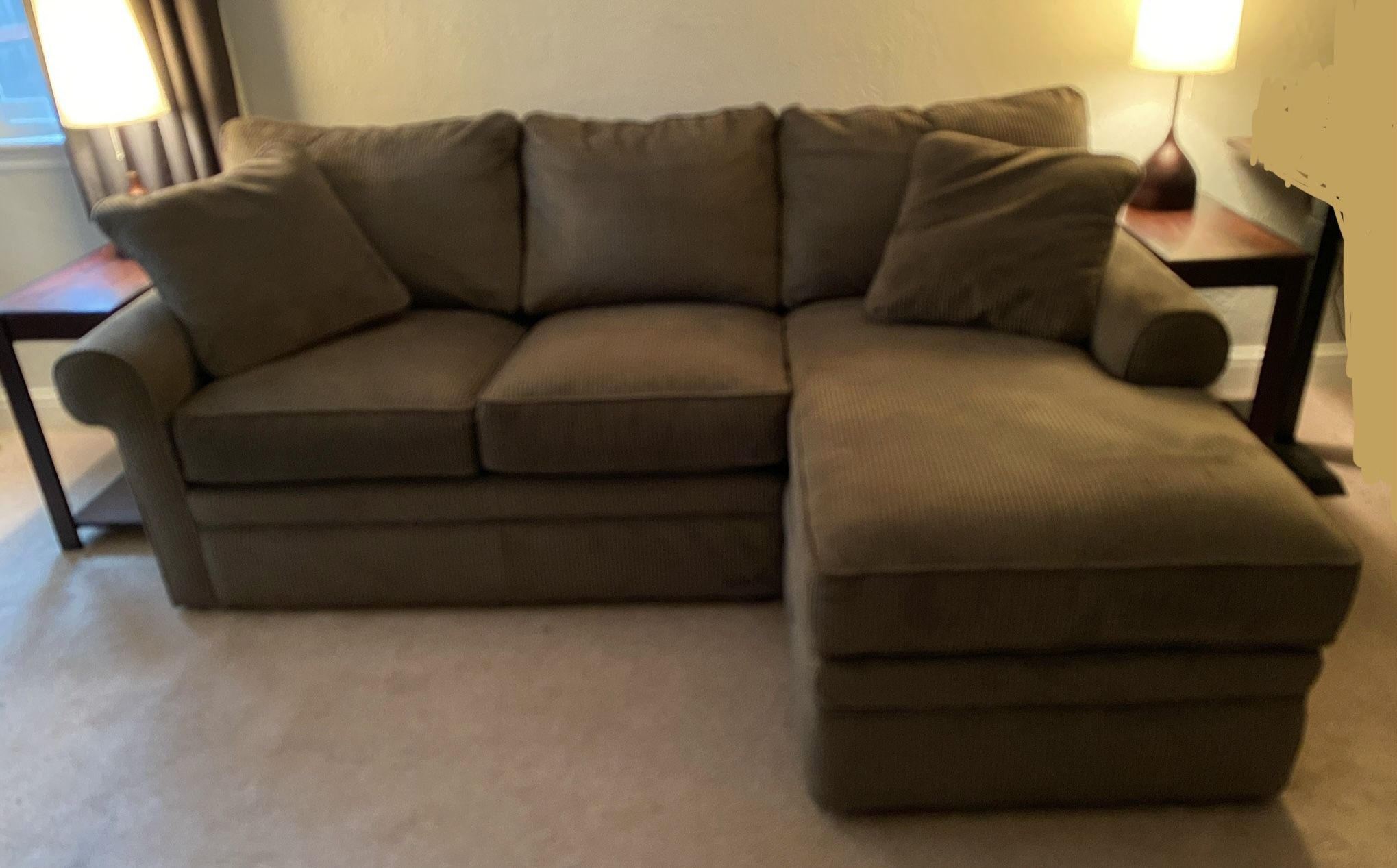 La-Z-Boy Couch with Left Chaise